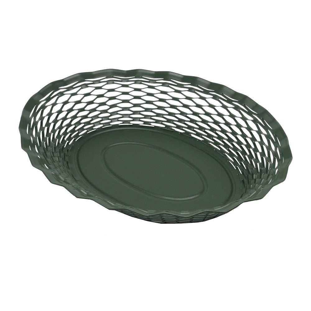 Corbeille pain ovale vert sapin | Bracconi