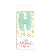 Mini candle letter H | Scrapcooking
