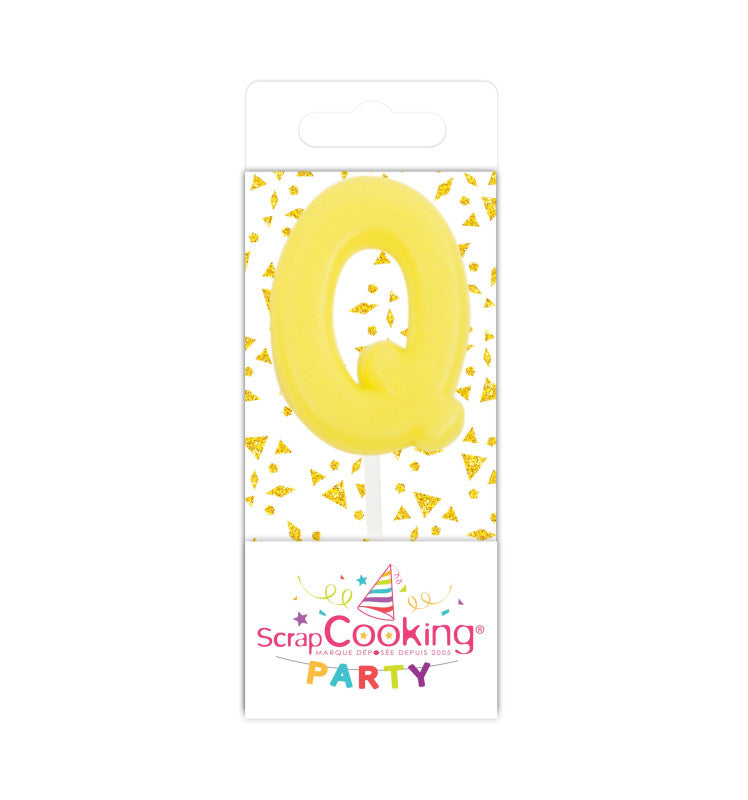 Mini bougie lettre Q Scrapcooking