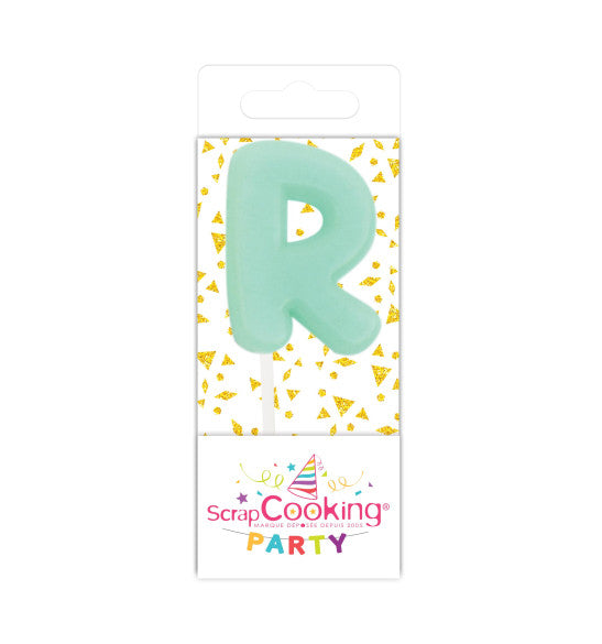 Mini bougie lettre R Scrapcooking