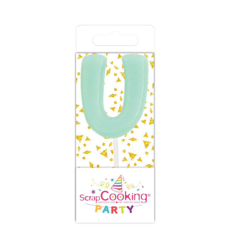 Mini bougie lettre U Scrapcooking