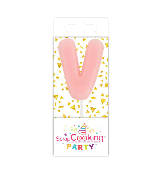 Bougie lettre R pour gâteau | Scrapcooking