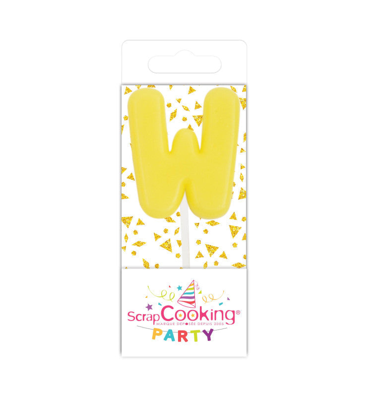 Mini bougie lettre W Scrapcooking