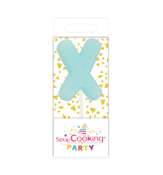 Mini bougie lettre X Scrapcooking