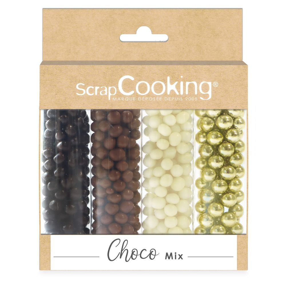 Mix billes chocolat et or 38g | Scrapcooking - vue 1