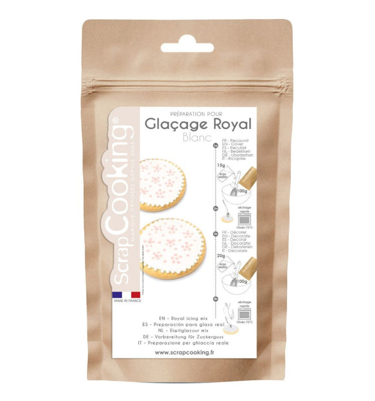 Mix glaçage royal blanc 190g | Scrapcooking