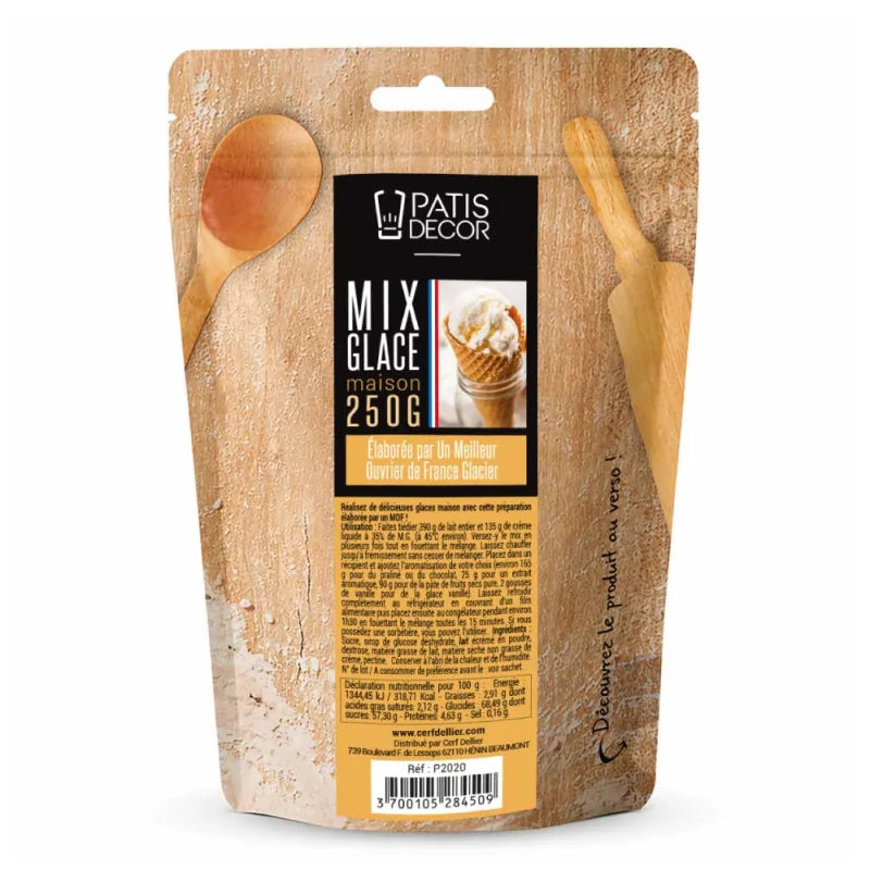 Préparation pour glace maison 250 g | PATISDECOR