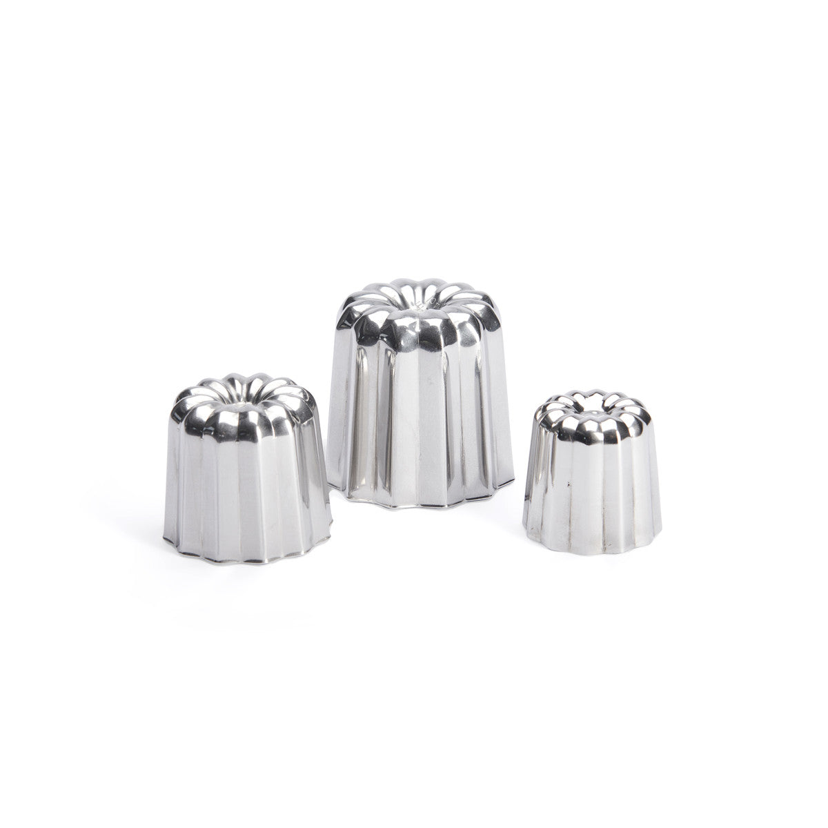 Moule individuel mini cannelé inox 3,5 cm | De Buyer