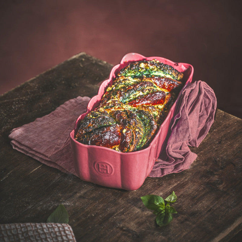 Plat à cake 31x15cm rose candy | Emile Henry