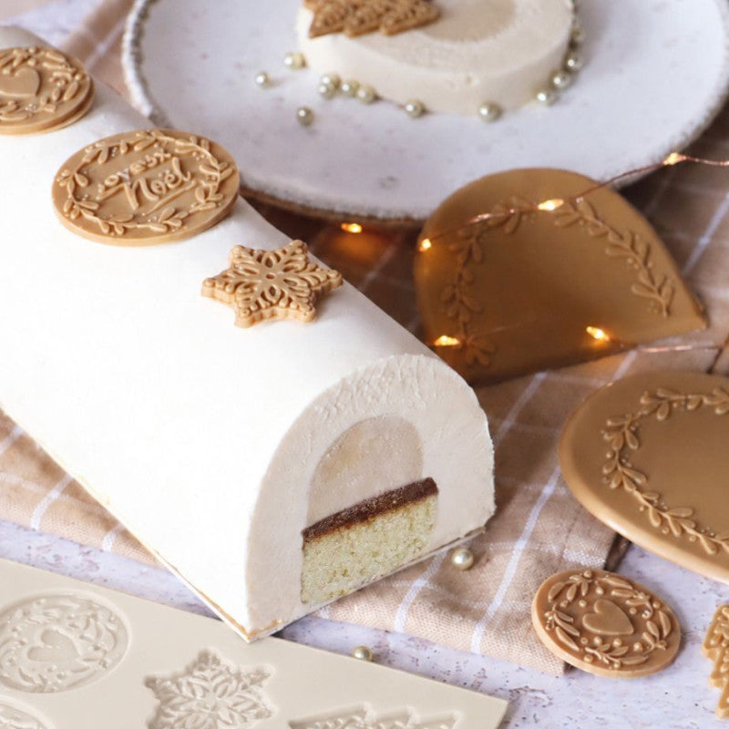 Moule à bûche arrondi en silicone 25 cm | Scrapcooking