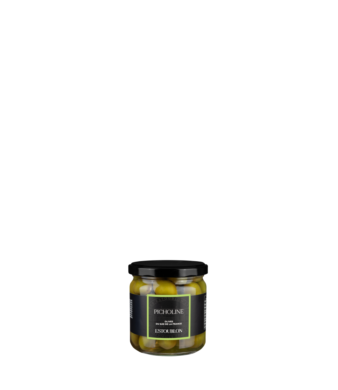 Olives Picholine en pot 350g | Estoublon