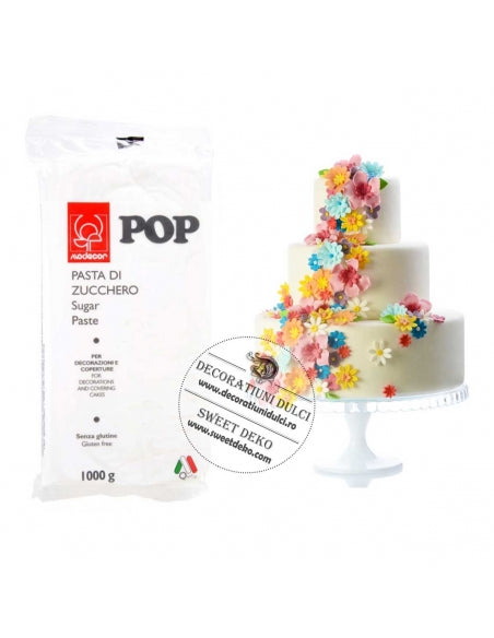 Pâte à sucre Pop rouge feu 1kg | Modecor