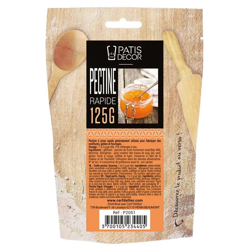 Pectine rapide pour confitures 250 g | PATISDECOR