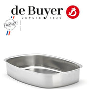 Plat à four inox rectangulaire 38x26cm | De Buyer