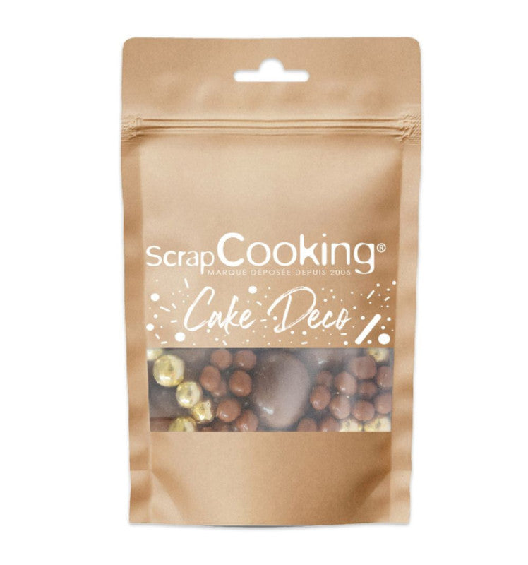 Perles en chocolat lait et doré | Scrapcooking