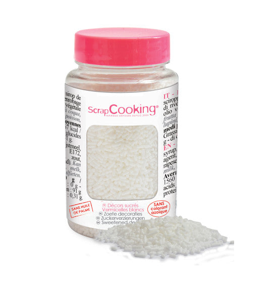 Vermicelles en sucre blancs 80g | Scrapcooking