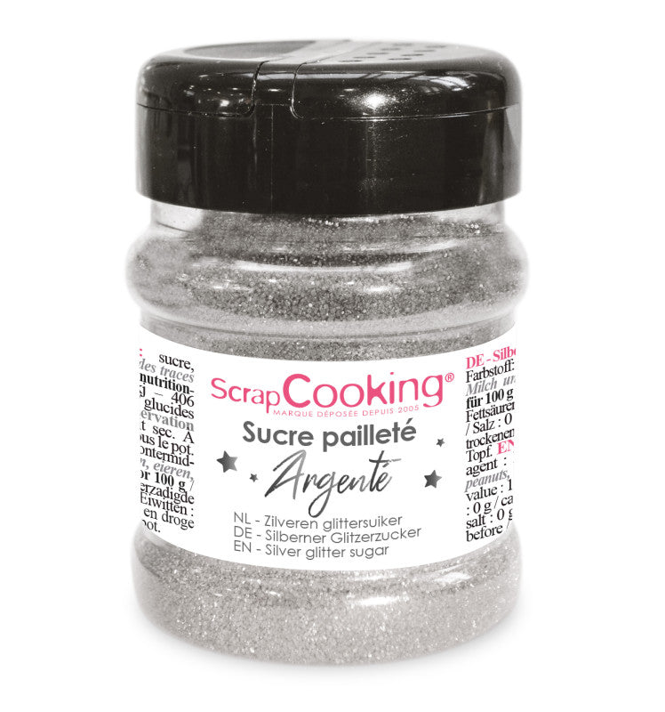 Sucre pailleté argenté 160g | Scrapcooking