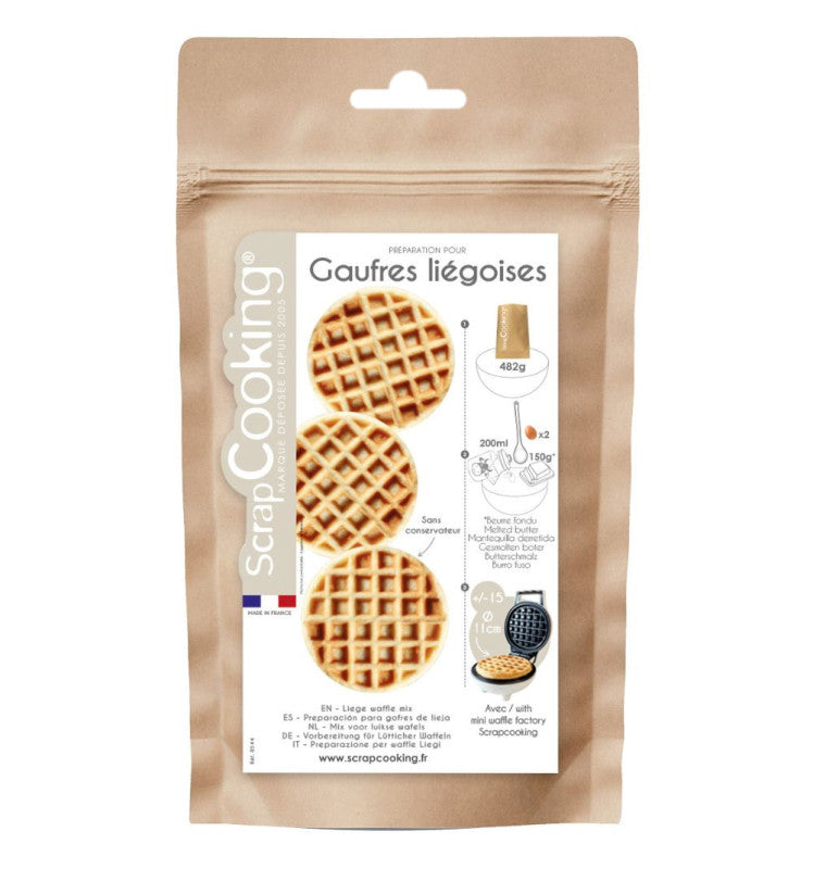 Préparation gaufres liégeoises 480g | Scrapcooking