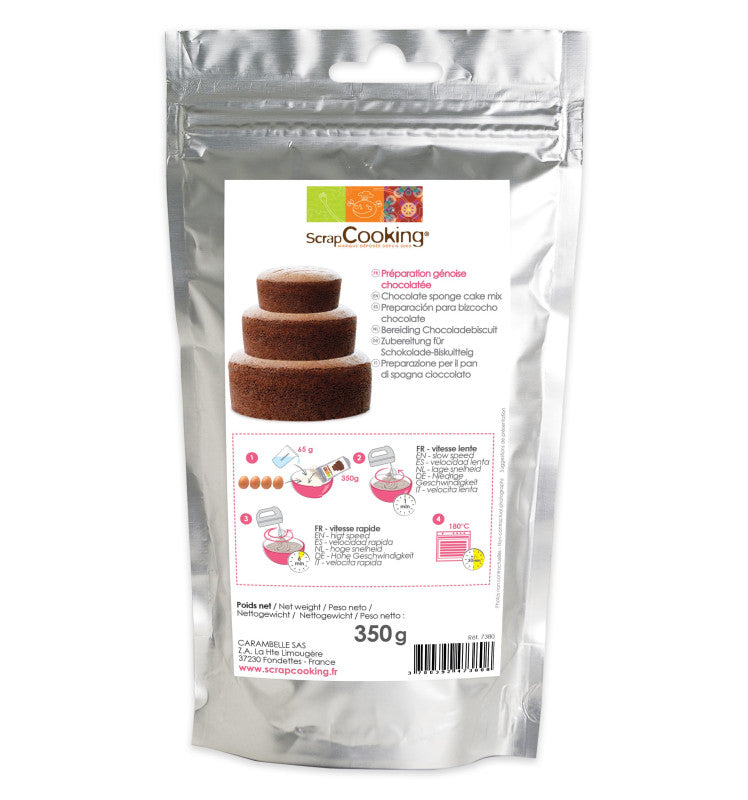 Préparation génoise chocolatée | Scrapcooking