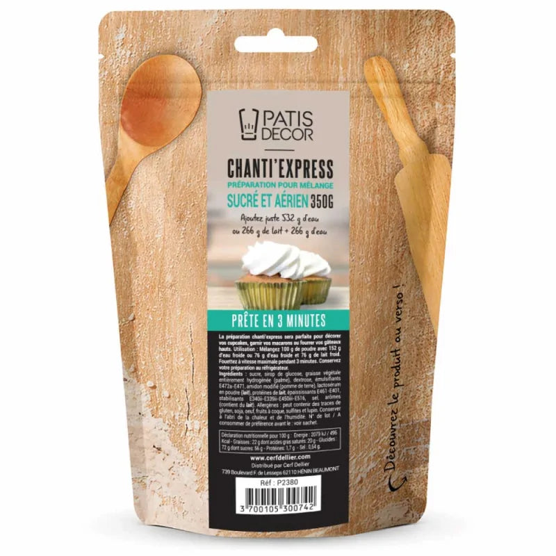 Mix chantilly minute 350g | Patisdecor