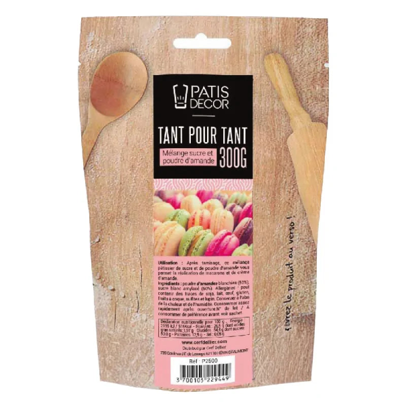 Tant pour tant poudre d'amande 300g | Patisdecor