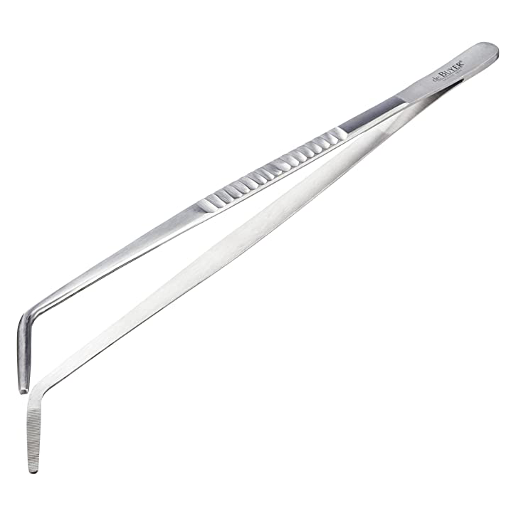Pince de présentation coudée inox 30cm | De Buyer - vue 1