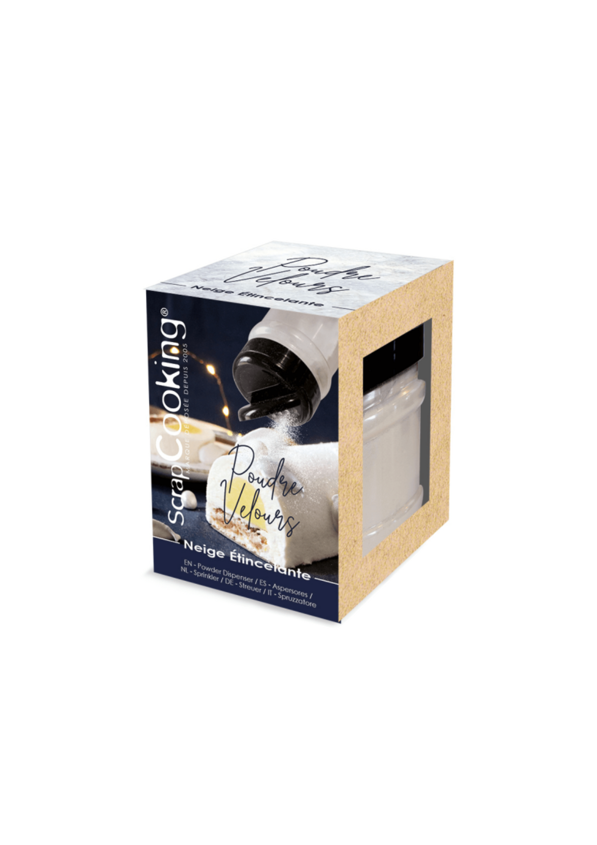 Poudre velours neige étincelante 100g | Scrapcooking - vue 1
