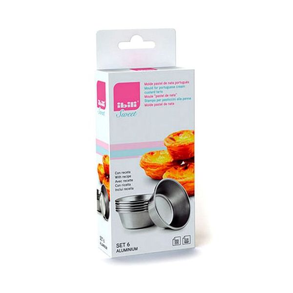 Set de 6 moules à pastel de nata | Ibili