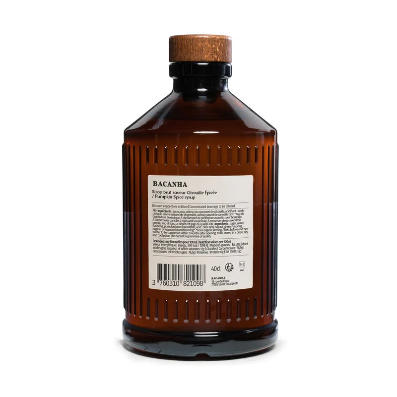 Sirop brut Pumpkin Spice 400ml | Bacanha