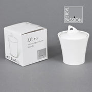 Sucrier en porcelaine blanche Libra | Table Passion