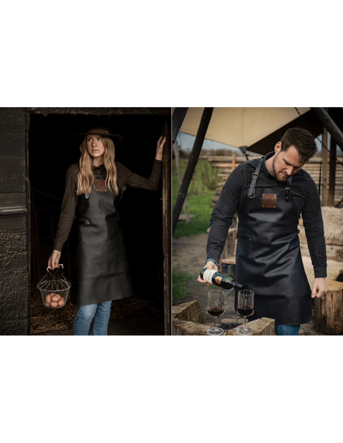 Tablier en coton recyclé Pistachio | Witloft