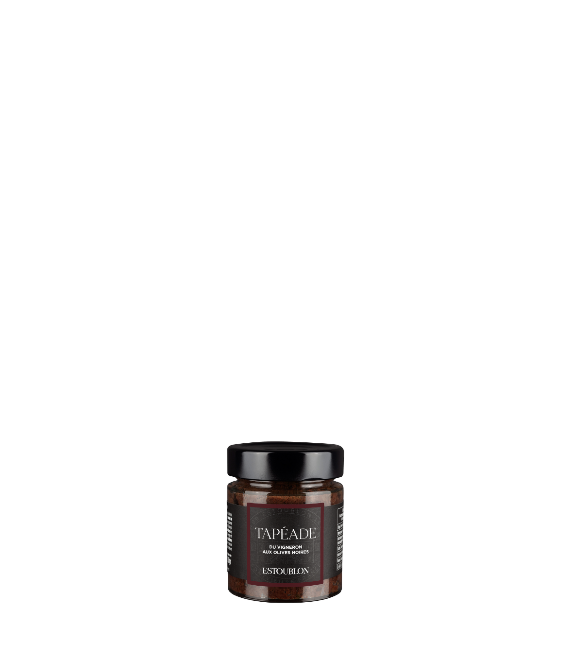 Tapenade du vigneron olives noires 130g | Estoublon
