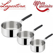 Set 3 casseroles 16/18/20cm Tempra Inox | Lagostina