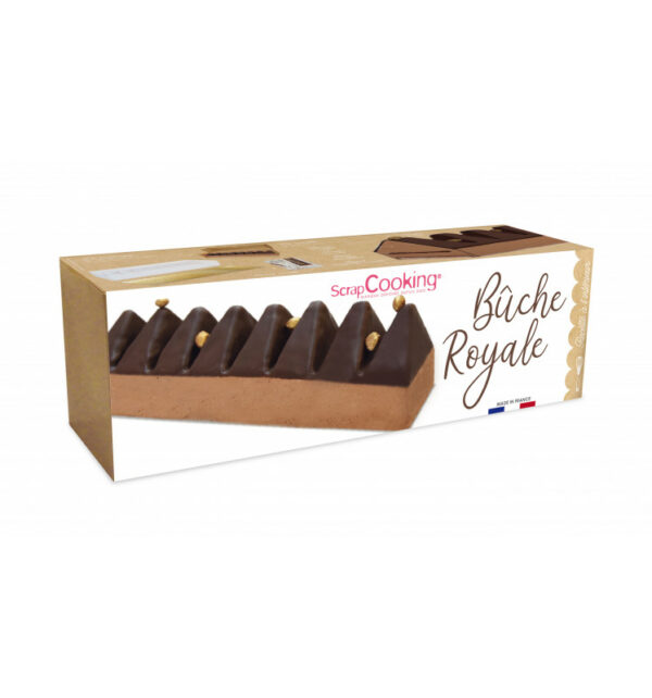 SCRAP COOKING - Moule Bûche Inox XXL - Gouttière Taille Ajustable 28 à 45  cm - Dessert de Noël